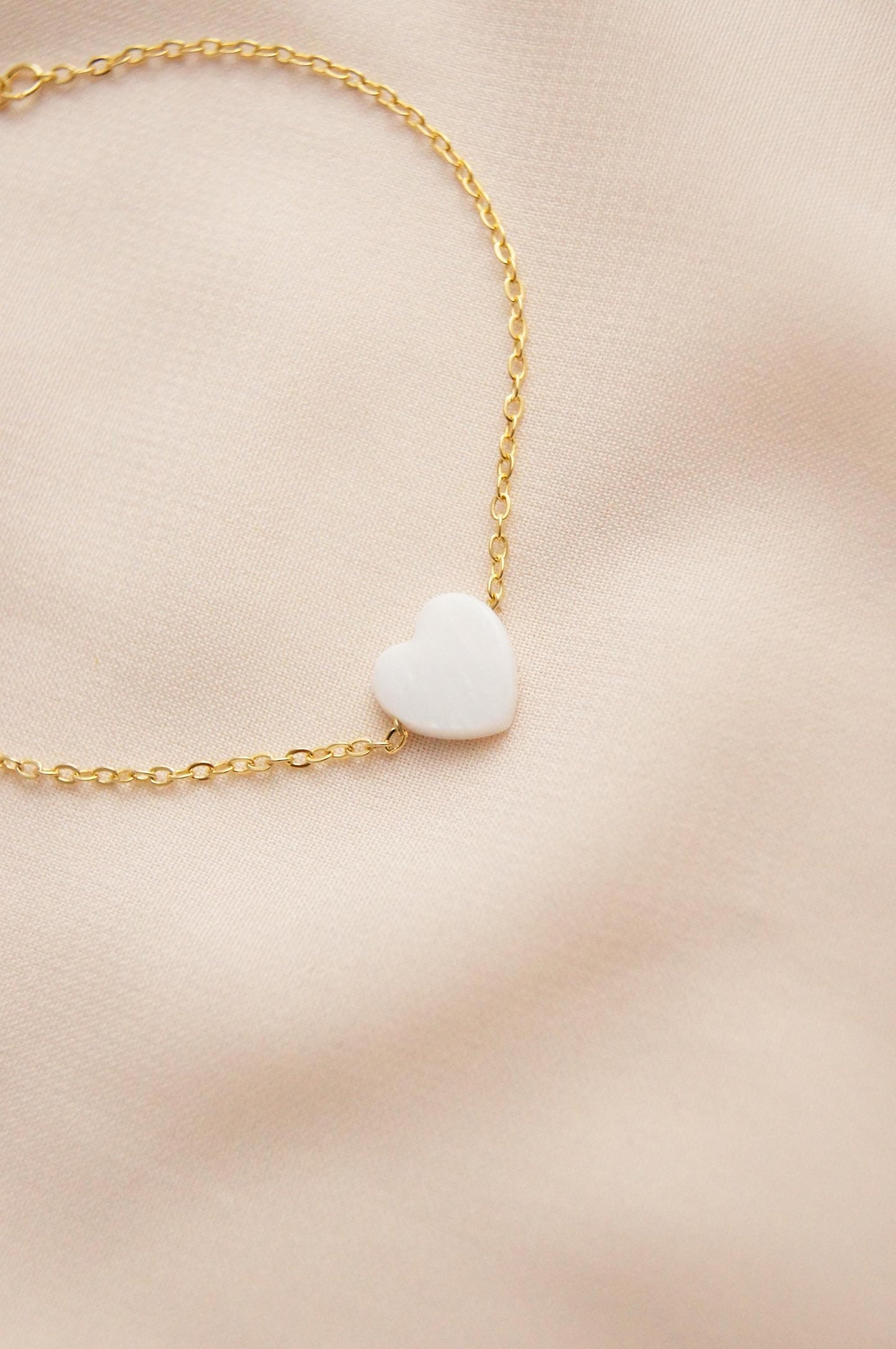 Zierliche Braut Armband mit Perlmutt